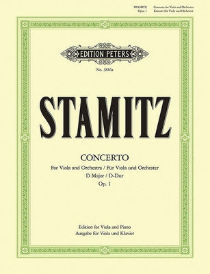 Viola Concerto in D Op. 1 (Edition for Viola and Piano) by Stamitz, Carl