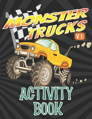 Monster Trucks Activity Book: For Kids Ages 5 - 8 Coloring, Tracing, Connect the Dots, Mazes, Word and Number Search by Publishing, Kookaburra