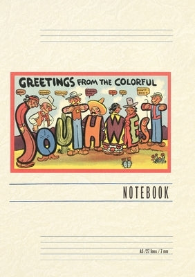 Vintage Lined Notebook Greetings from the Colorful Southwest by Found Image Press