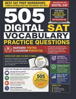 505 Digital SAT Vocabulary Practice Questions by Prep, Simpson