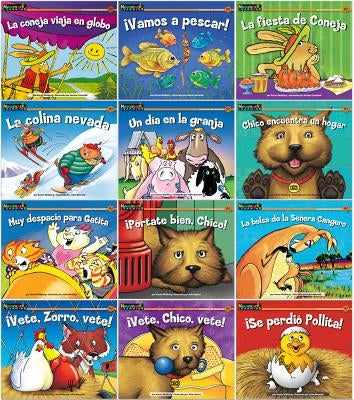 Spanish Rising Readers Animal Adventures Single Copy Boxed Set by 