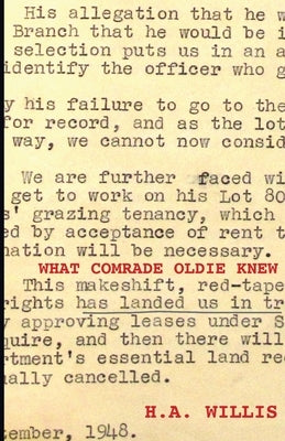 What Comrade Oldie Knew by Willis, H. A.