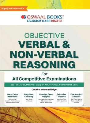 Oswaal Objective Verbal & Non-Verbal, Reasoning for all Competitive Examination, Chapter-wise & Topic-wise, A Complete Book to Master Reasoning! by Oswaal Editorial Board