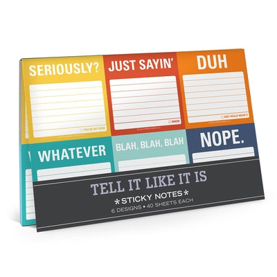 Tell It Like It Is Sticky Note Packet by Knock Knock