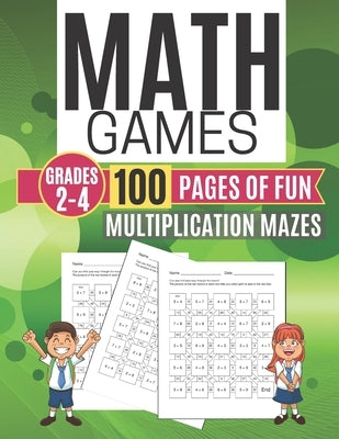 Math Games MULTIPLICATION MAZES 100 Pages of Fun Grades 2-4 by Learning, Kitty