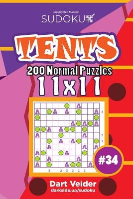 Sudoku Tents - 200 Normal Puzzles 11x11 (Volume 34) by Veider, Dart