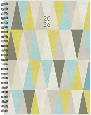 Geometric Gray 2026 6.5 X 8.5 Weekly Monthly Softcover Planner by Willow Creek Press