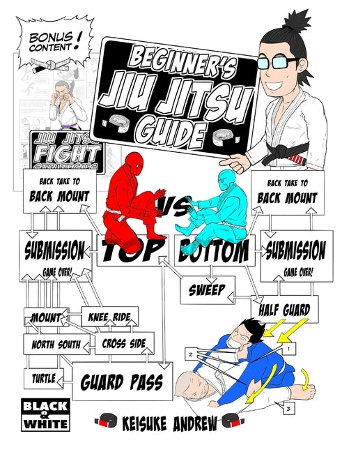 Beginners Jiu Jitsu Guide: Black and White Edition by Andrew, Keisuke
