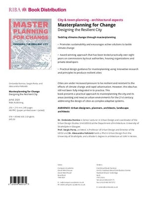 Masterplanning for Change: Designing the Resilient City by Porta, Sergio