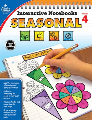 Interactive Notebooks Seasonal, Grade 4 by Carson Dellosa Education