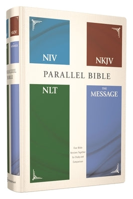 Niv, Nkjv, Nlt, the Message, (Contemporary Comparative) Parallel Bible, Hardcover by Zondervan