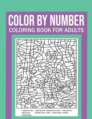 Color By Number Coloring Book For Adults: Stress Relieving And Relaxing Designs! by Meyer, Dylan
