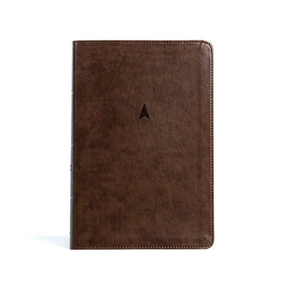 CSB Personal Size Giant Print Bible, Brown Leathertouch, Indexed by Csb Bibles by Holman