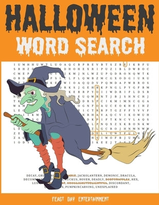Halloween Word Search: Large Print Fall Holiday Puzzle Book For Kids And Adults by Entertainment, Feast Day