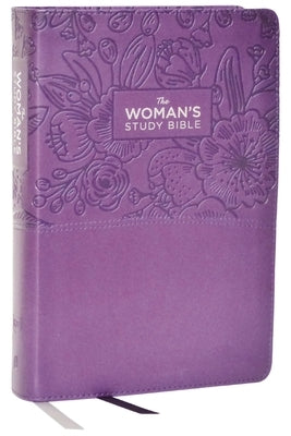Kjv, the Woman's Study Bible, Leathersoft, Purple, Red Letter, Full-Color Edition, Thumb Indexed, Comfort Print: Receiving God's Truth for Balance, Ho by Patterson, Dorothy Kelley