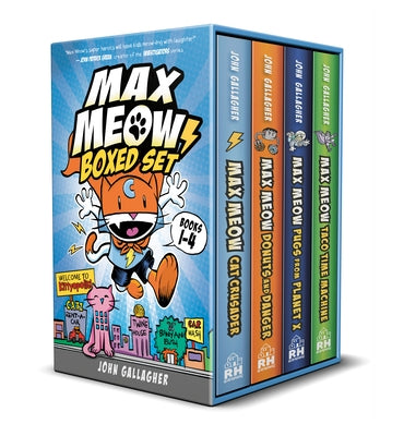 Max Meow Boxed Set: Welcome to Kittyopolis (Books 1-4): (A Graphic Novel Boxed Set) by Gallagher, John