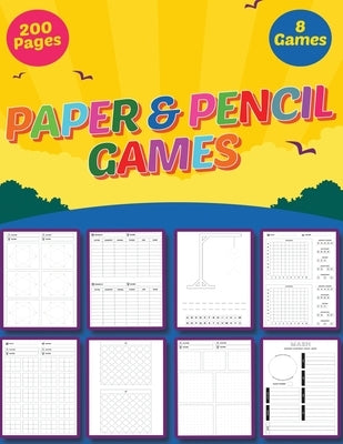 Pencil and Paper Games: Multiplayer Activity Book - Fun games to play while you are traveling - Ultimate Activity Book For Kids and Adults - 8 by Publishing, Classicgames