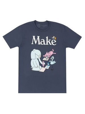 Elephant & Piggie Make Unisex T-Shirt XX-Large by Out of Print