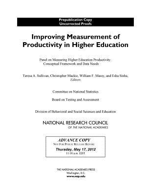 Improving Measurement of Productivity in Higher Education by National Research Council