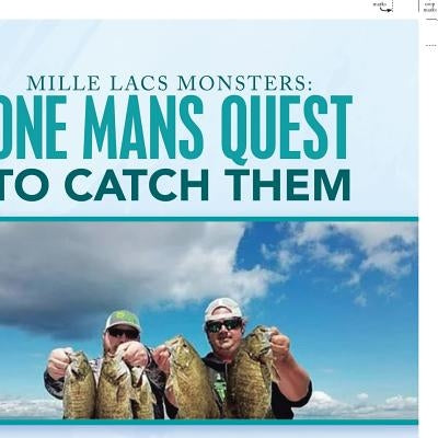 Mille Lacs Monsters: One Mans Quest to Catch Them by Wehking, Michael