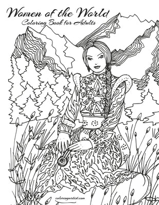 Women of the World Coloring Book for Adults by Snels, Nick