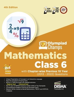 Olympiad Champs Mathematics Class 6 with Past Olympiad Questions by Disha Experts