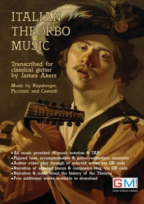 Italian Theorbo Music by Akers, James
