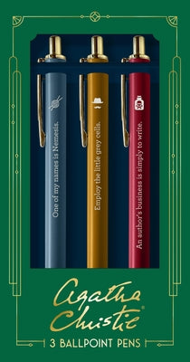 Agatha Christie Pen Set: 3 Ballpoint Pens by Chronicle Books