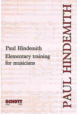 Elementary Training for Musicians by Hindemith, Paul