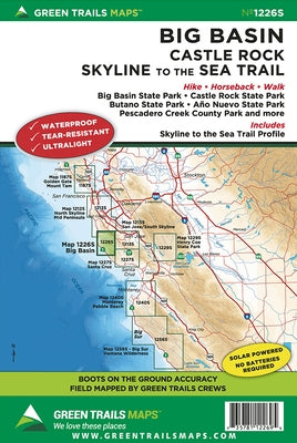Big Basin, CA No. 1226s by Maps, Green Trails