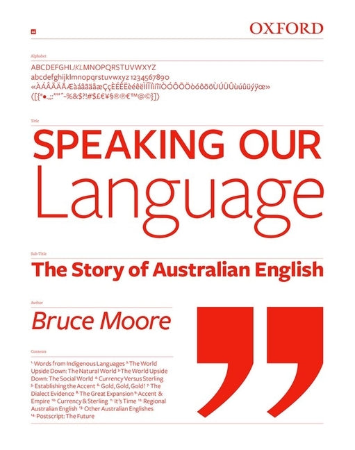 Speaking Our Language: The Story of Australian English by Moore, Bruce