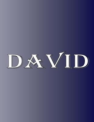 David: 100 Pages 8.5" X 11" Personalized Name on Notebook College Ruled Line Paper by Rwg