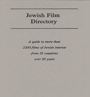 Jewish Film Directory by Unknown