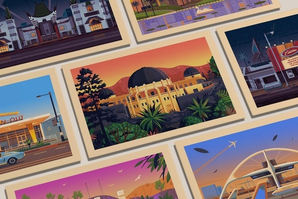 Golden Hour Postcards: The Architectural Treasures of Los Angeles by Townley, George