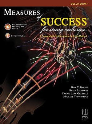 Measures of Success for String Orchestra-Cello Book 1 by Barnes, Gail V.