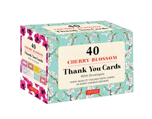 Cherry Blossoms, 40 Thank You Cards with Envelopes: (4 1/2 X 3 Inch Blank Cards in 8 Unique Designs) by Tuttle Publishing