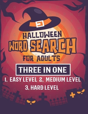 Halloween Word Search For Adults: Puzzles Activity Book Easy, Medium And Hard Level With Solutions Pages by Publishing, Pencil Art