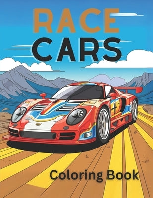 Race Car Coloring Book by Adams, Brian