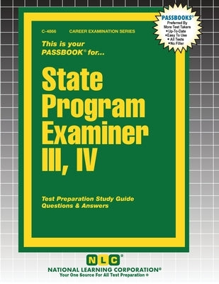 State Program Examiner III, IV by Passbooks