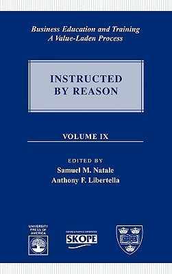 Business Education and Training: A Value-Laden Process by Natale, Samuel M.