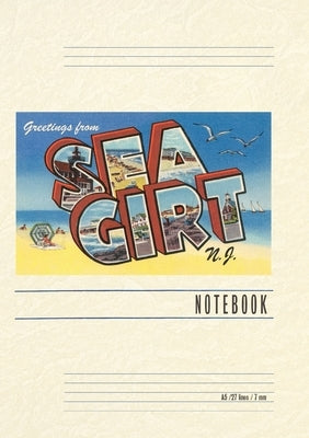 Vintage Lined Notebook Greetings from Sea Girt, New Jersey by Found Image Press