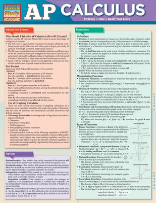 AP Calculus by Barcharts Inc