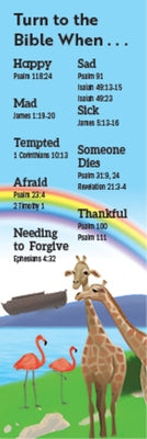 Bible Story Basics Turn to the Bible When Bookmark (Pkg of 25) by Abingdon Press