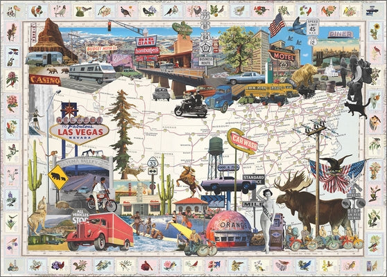 Road Trip!: A 1000-Piece Jigsaw Puzzle by Rivans, Maria