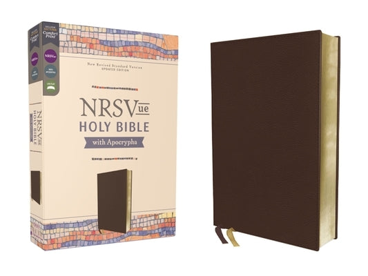 Nrsvue, Holy Bible with Apocrypha, Leathersoft, Brown, Comfort Print by Zondervan