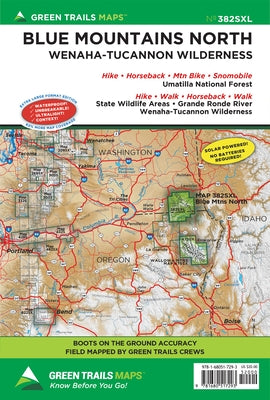 Blue Mountains North, or No. 382sxl by Maps, Green Trails