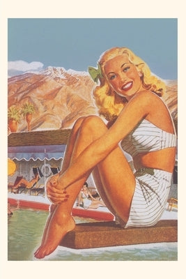 Vintage Journal Blonde on Diving Board by Found Image Press