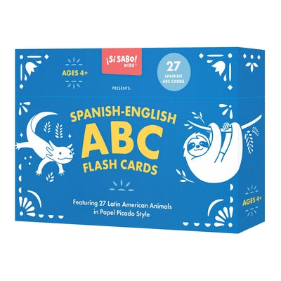 Spanish-English ABC Flash Cards: 27 Bilingual Alphabet Flash Cards Featuring Latin American Animals in a Papel Picado Design by Alfaro, Mike