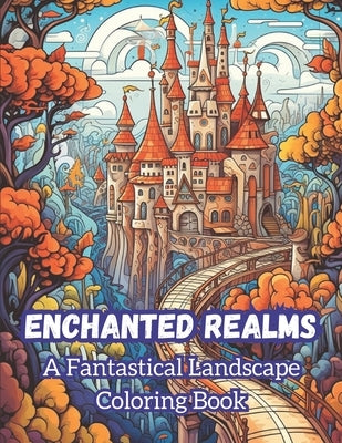 Enchanted Realms: A Fantastical Landscape Coloring Book by Books, Creative Adorable
