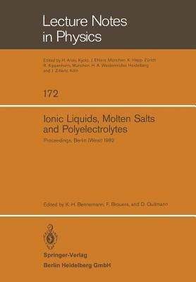 Ionic Liquids, Molten Salts, and Polyelectrolytes: Proceedings of the International Conference Held in Berlin (West), June 22-25, 1982 by Bennemann, K. -H